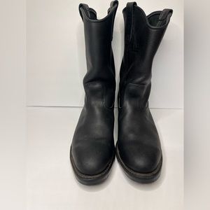Vintage Red Wing  Pecos leather black boots